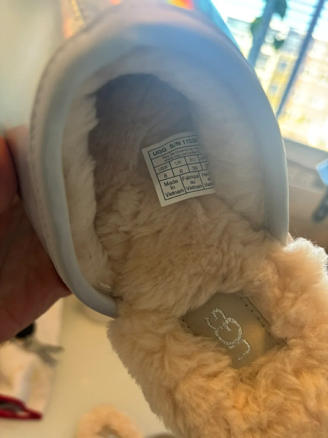 UGG Women's Size 8 Silver Slippers image indicator(3)