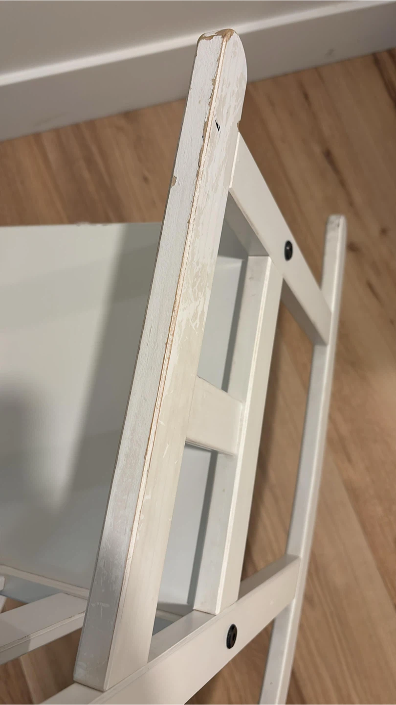 White Wooden Rocking Chair - photo 2