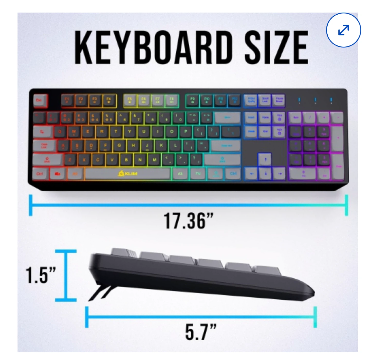 KLIM Wireless Keyboard - photo 4