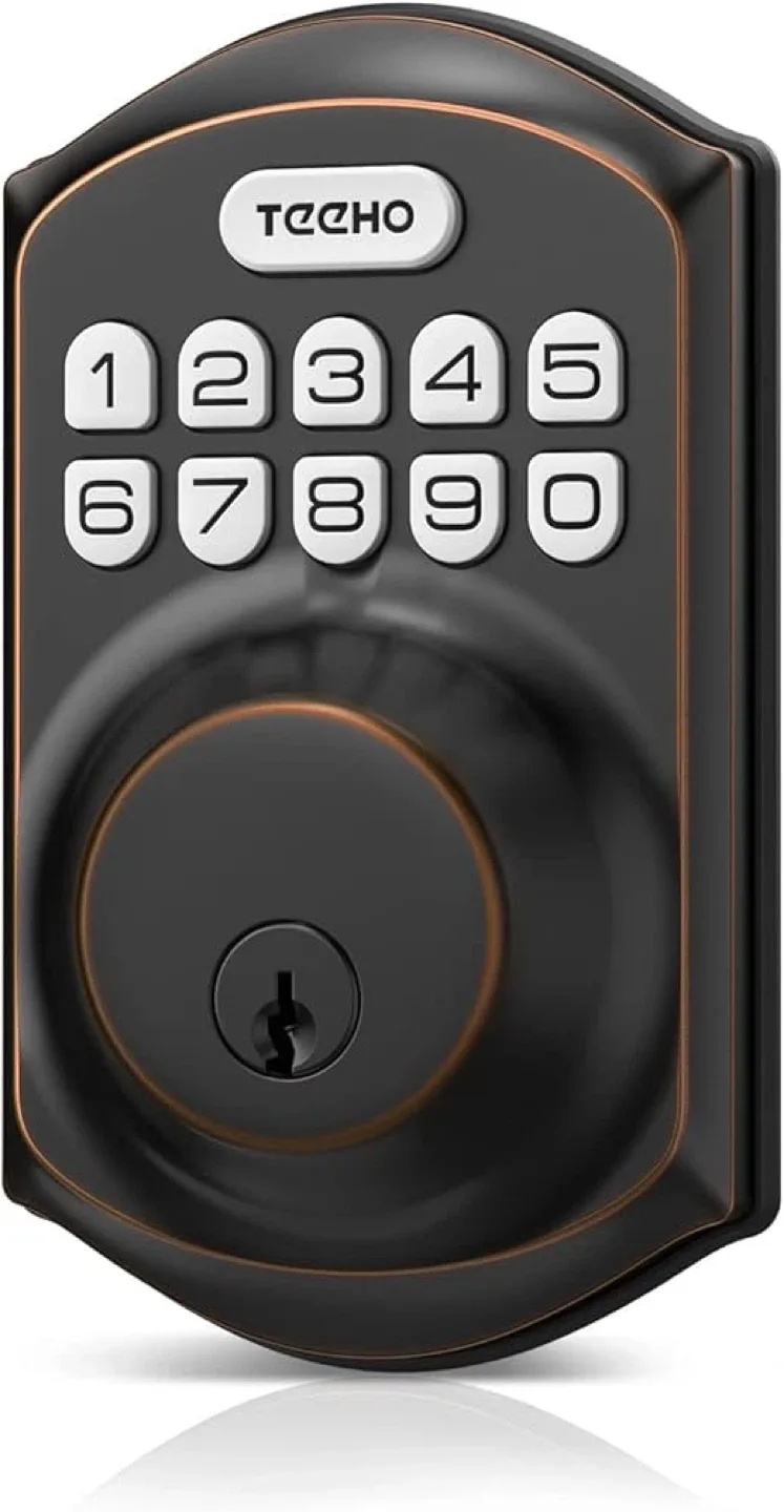TECHO TEE001 Keypad Digital Deadbolt - Keyless Entry image indicator(6)