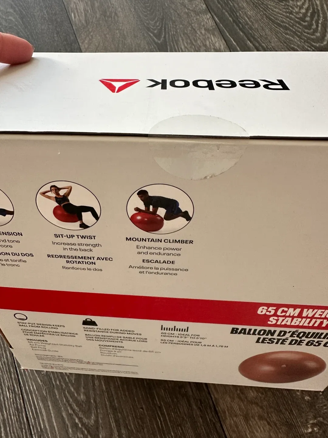 Reebok 65 cm Weighted Stability Ball image indicator(4)