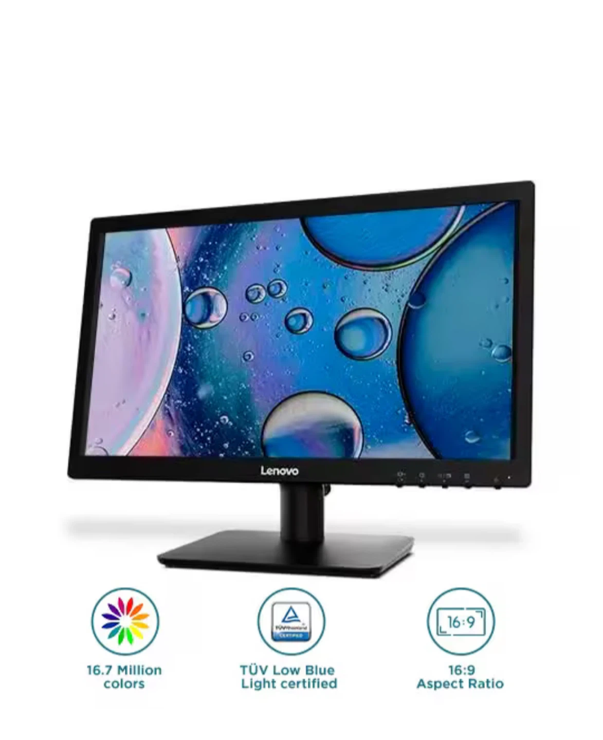 Lenovo Monitor - 18.5 inch HD