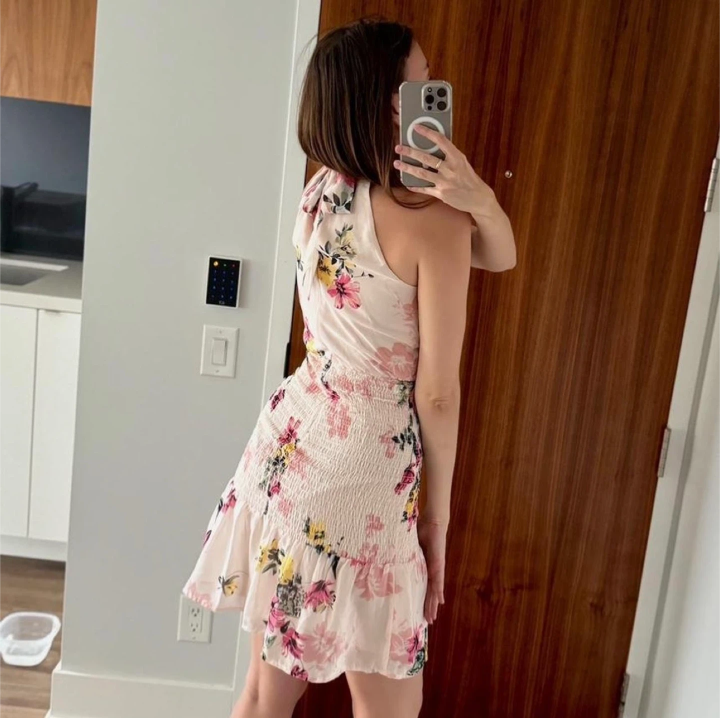 Floral Halter Mini Dress 💛NEW - photo 3