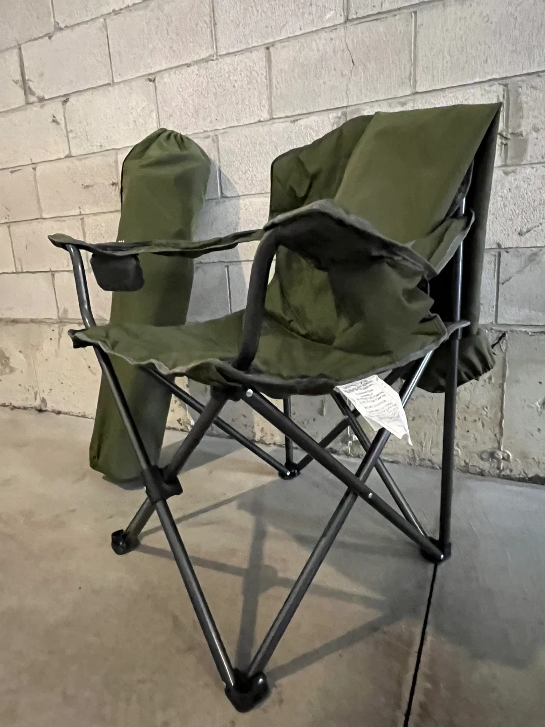 Uline Folding Camp Chair - Green thumbnail