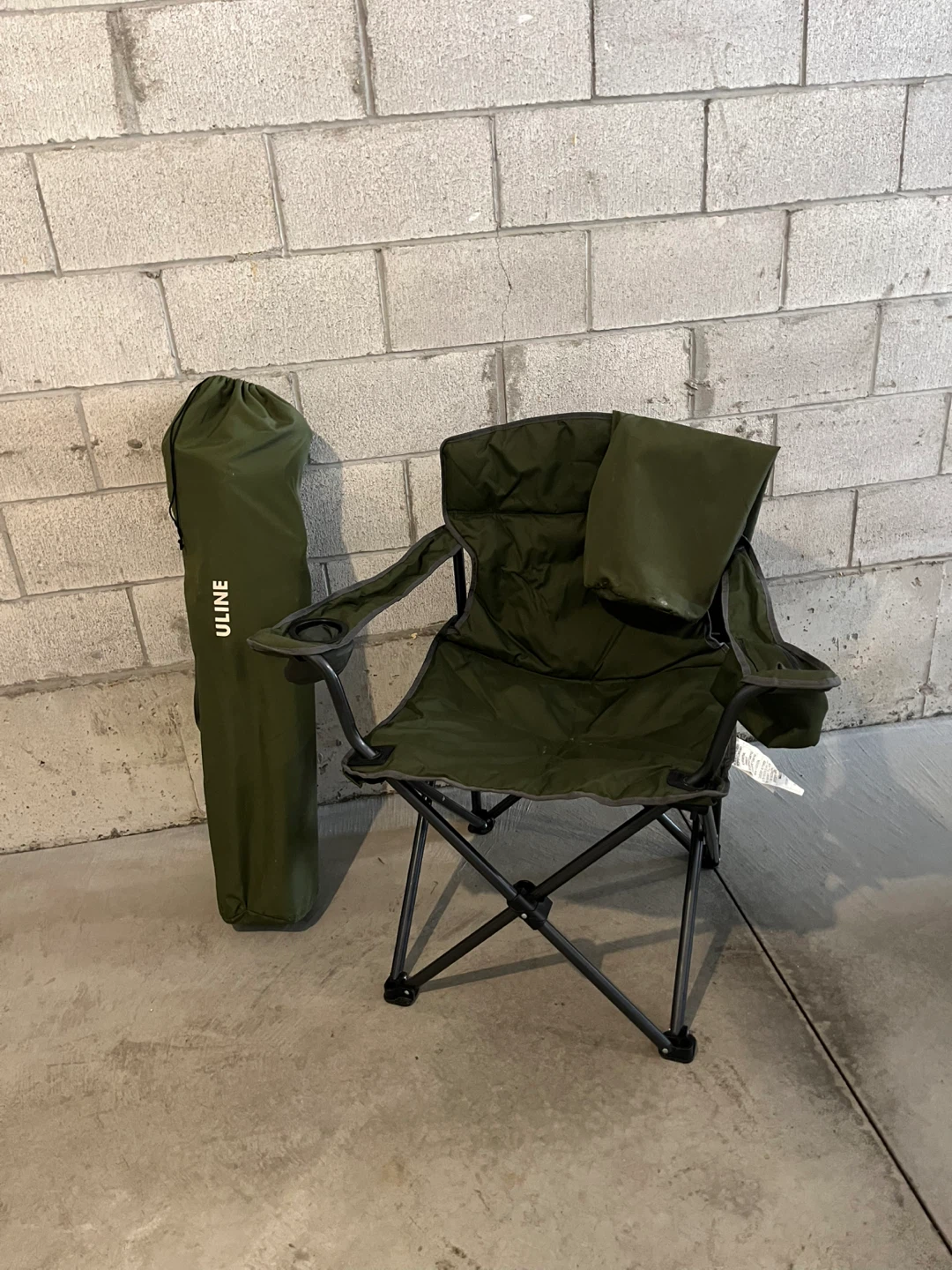 Uline Folding Camp Chair - Green - photo 2