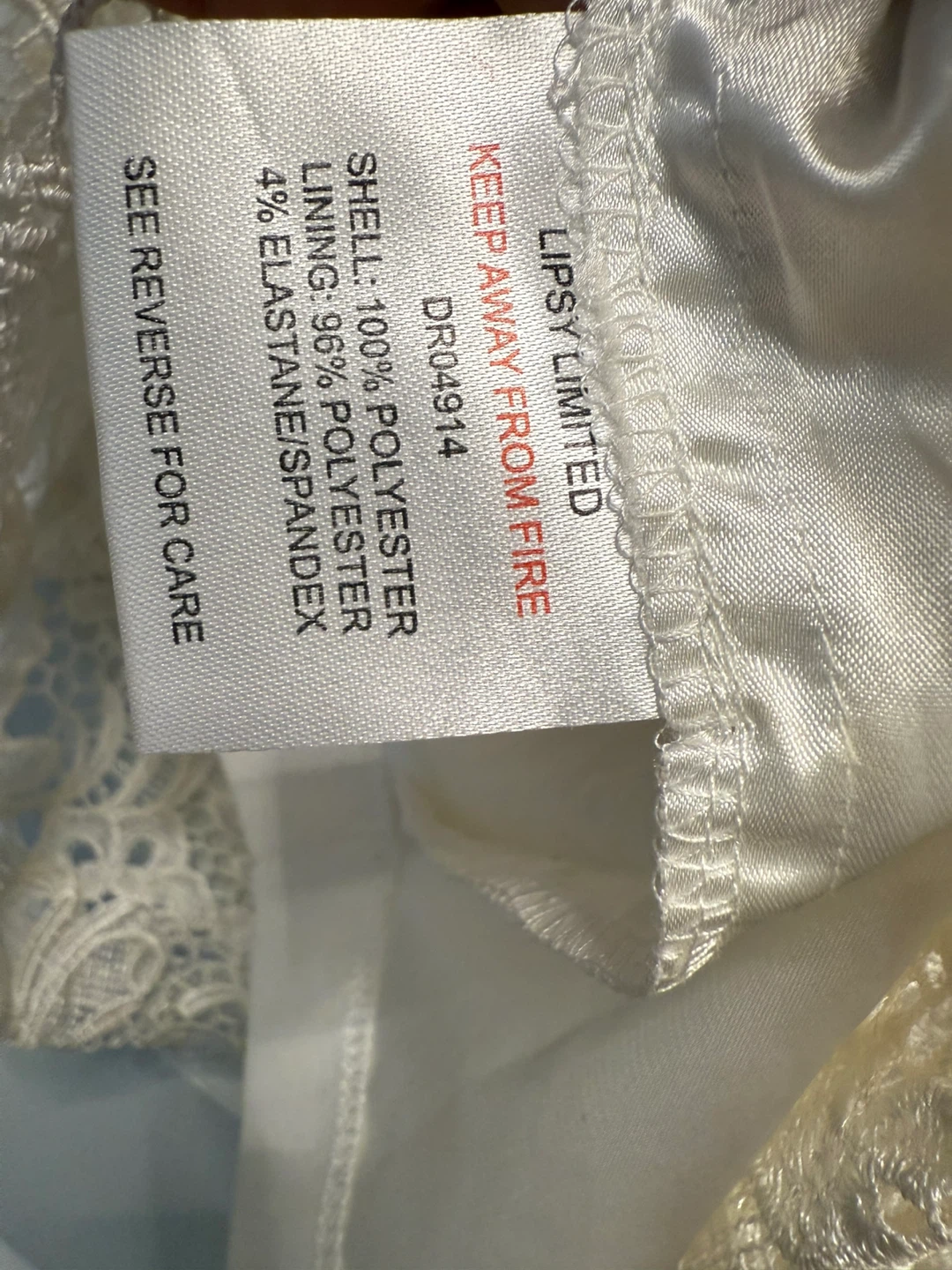 Lipsy London White Lace look Dress - photo 5