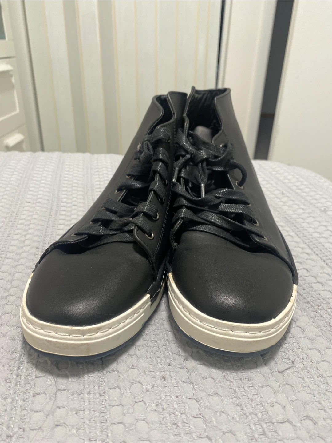 Milanos Osmond Black High-Top Sneakers - Size 7 - photo 2