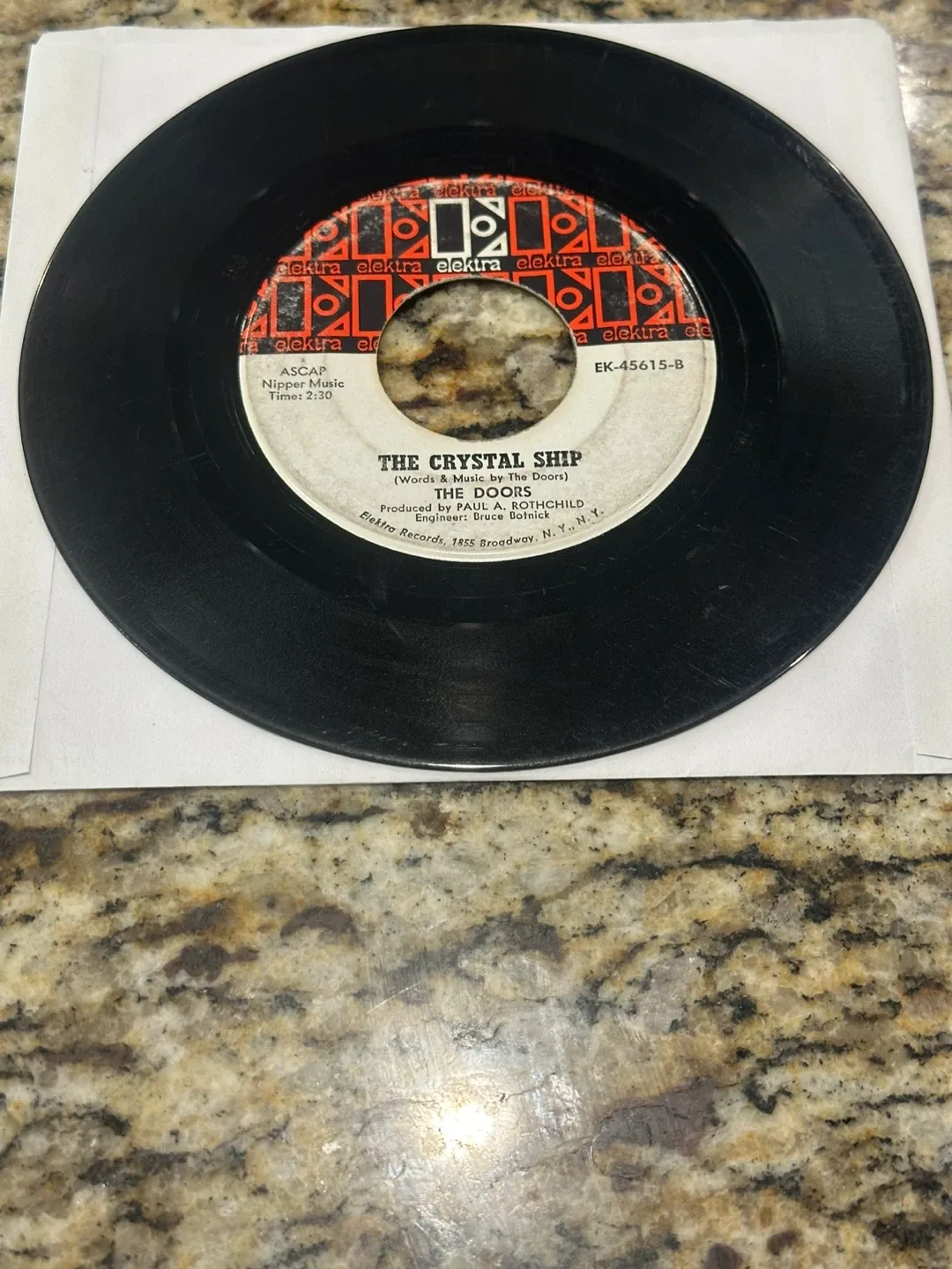 The Doors - Light My Fire/The Crystal Ship 45 RPM Vinyl image indicator(2)