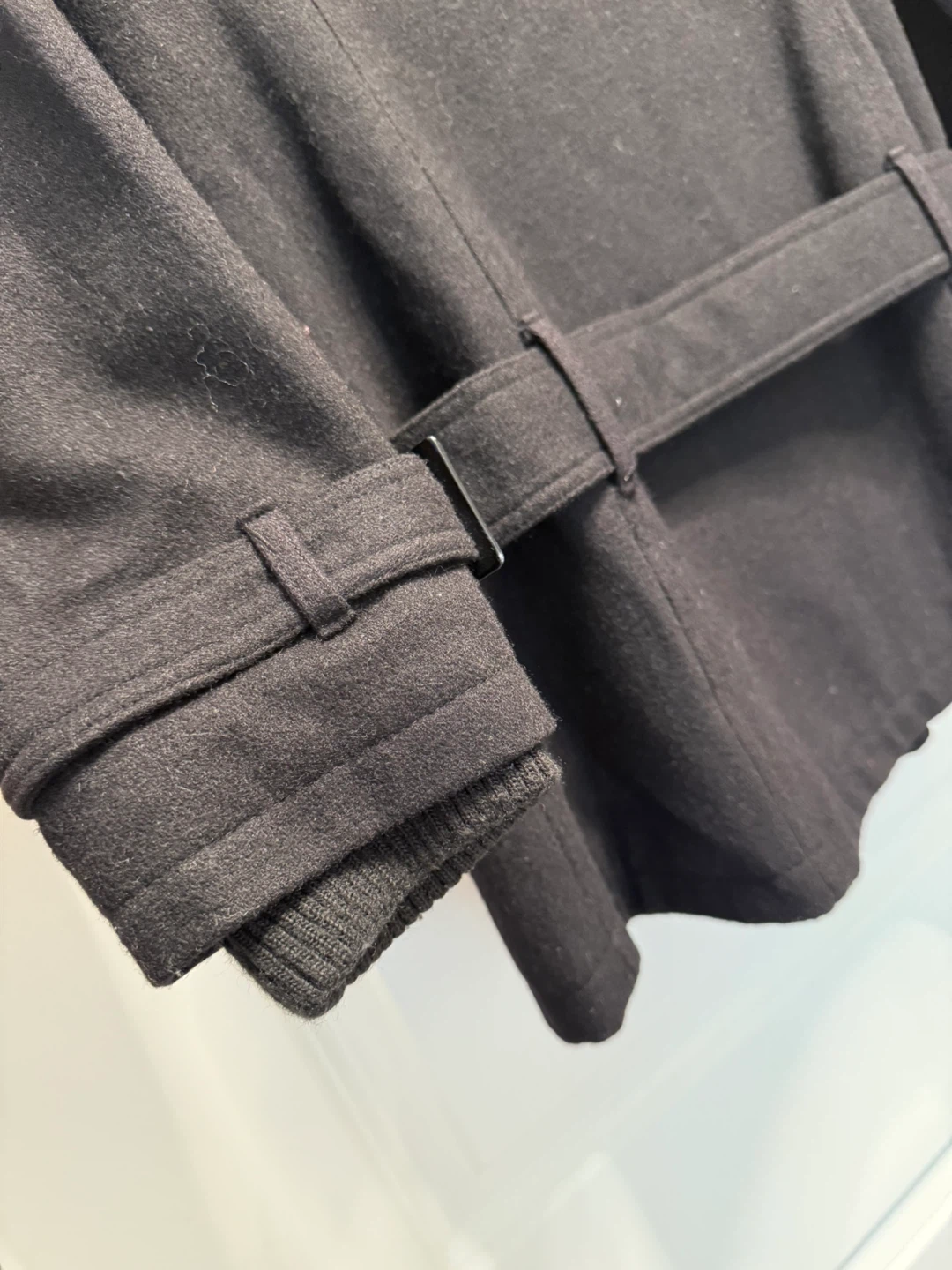 Double breasted belted Wool Blend Coat - photo 5