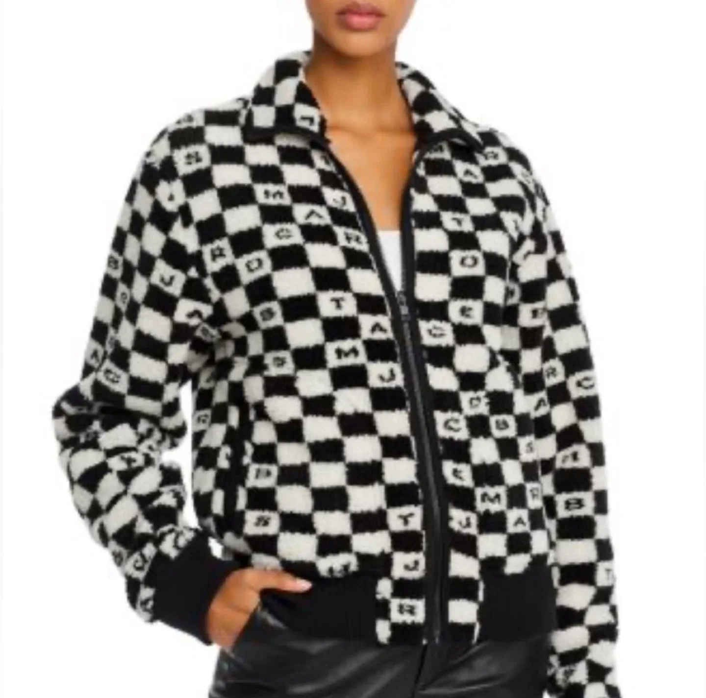 Marc Jacobs The Fleece Checkerboard Jacket - XS image indicator(5)