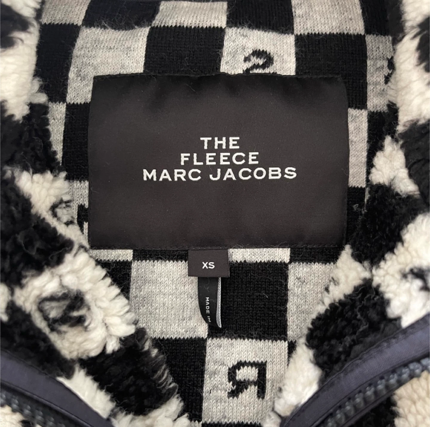 Marc Jacobs The Fleece Checkerboard Jacket - XS - photo 3