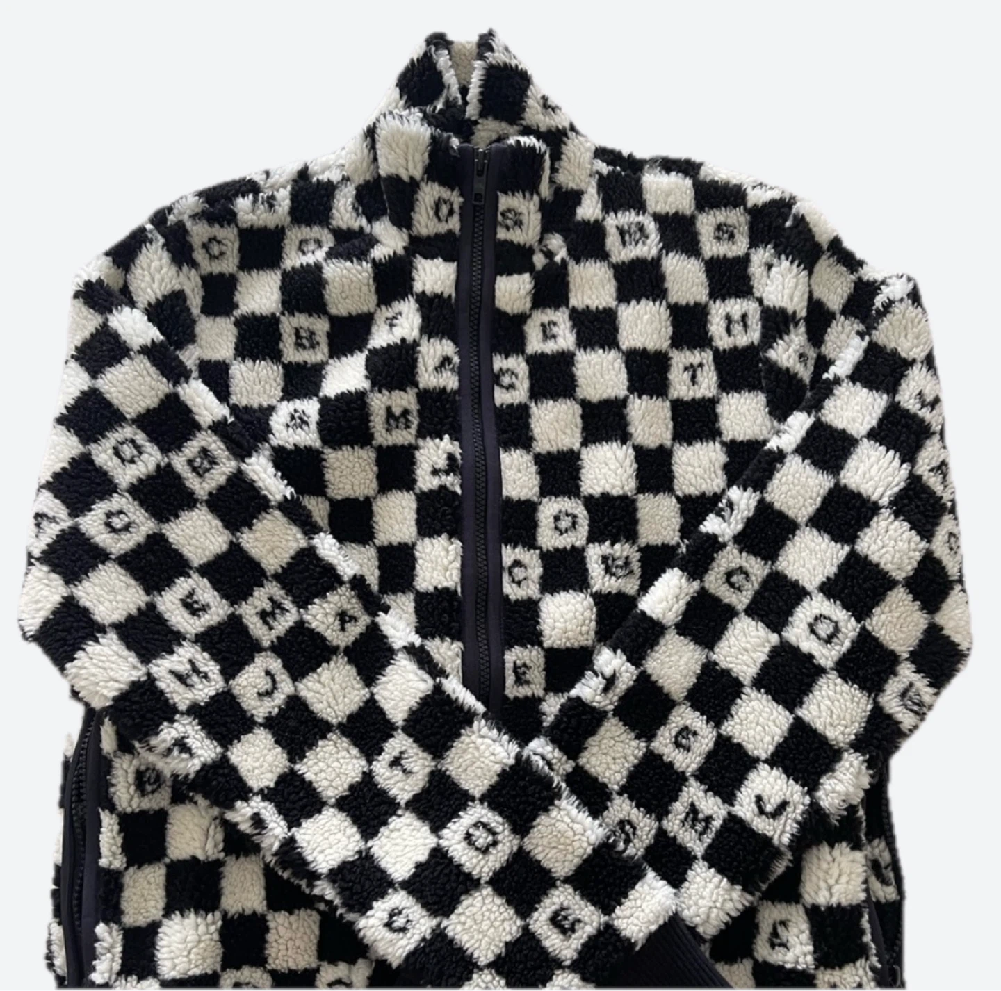 Marc Jacobs The Fleece Checkerboard Jacket - XS