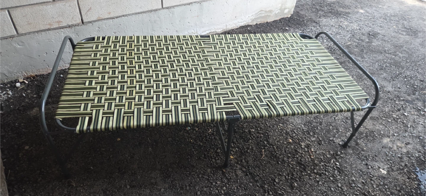 Folding Woven bed - Lightweight & Portable