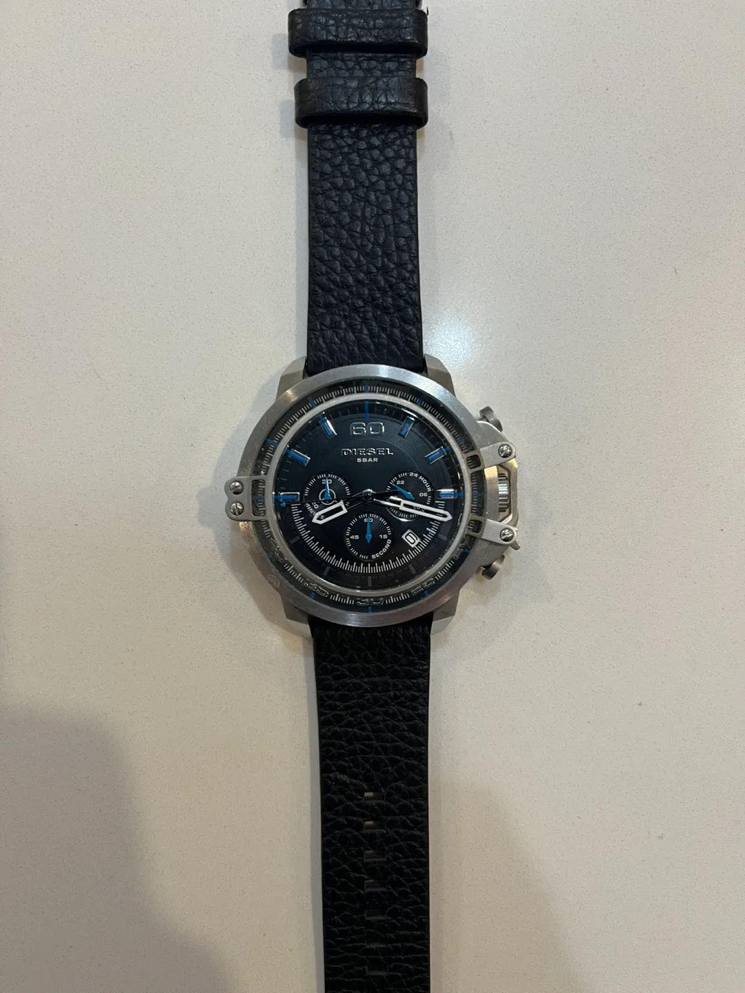 Diesel 5 Bar Black Leather Watch image indicator(3)