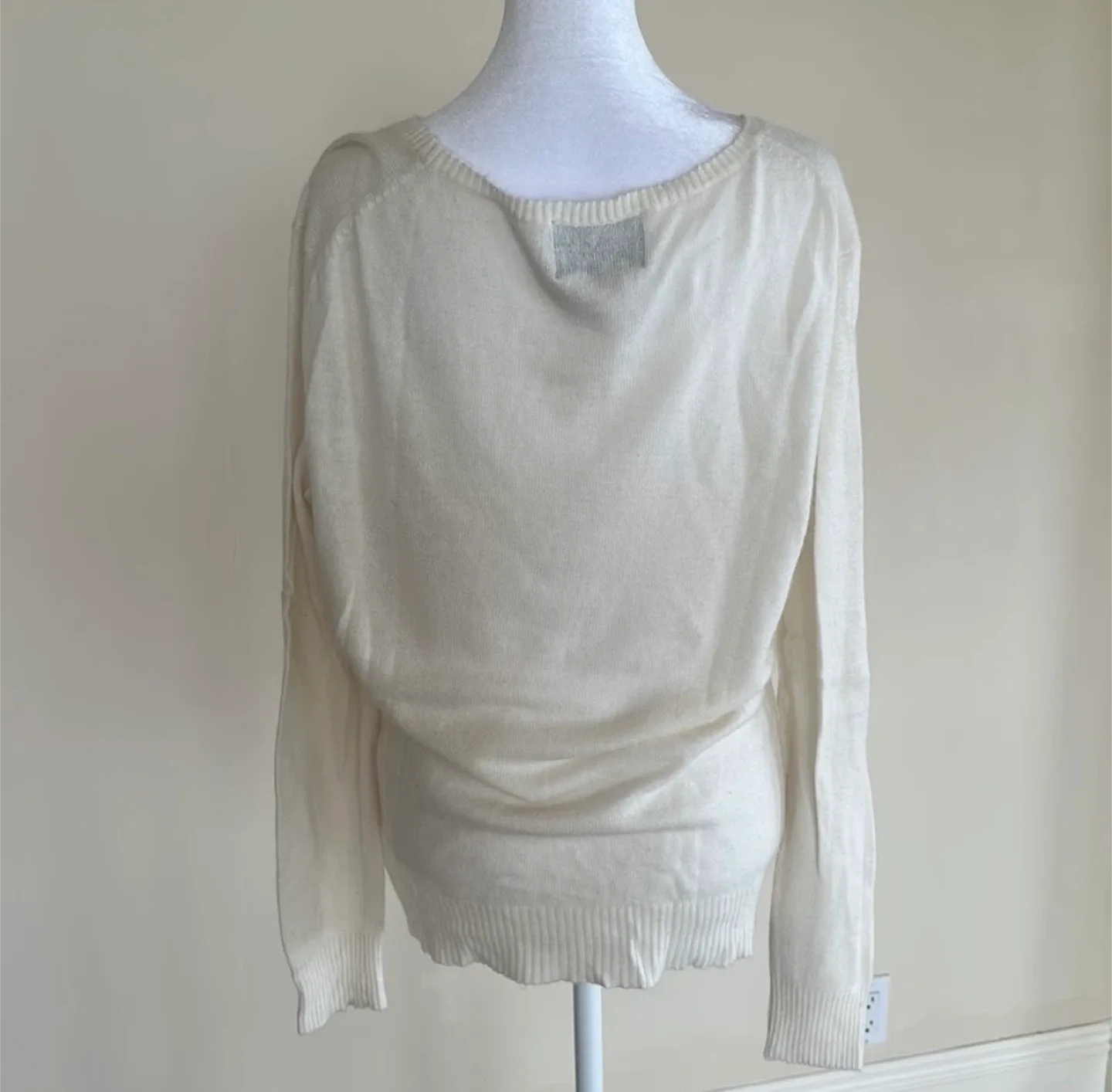 Wildfox Lips Sequin Cream Sweater image indicator(6)