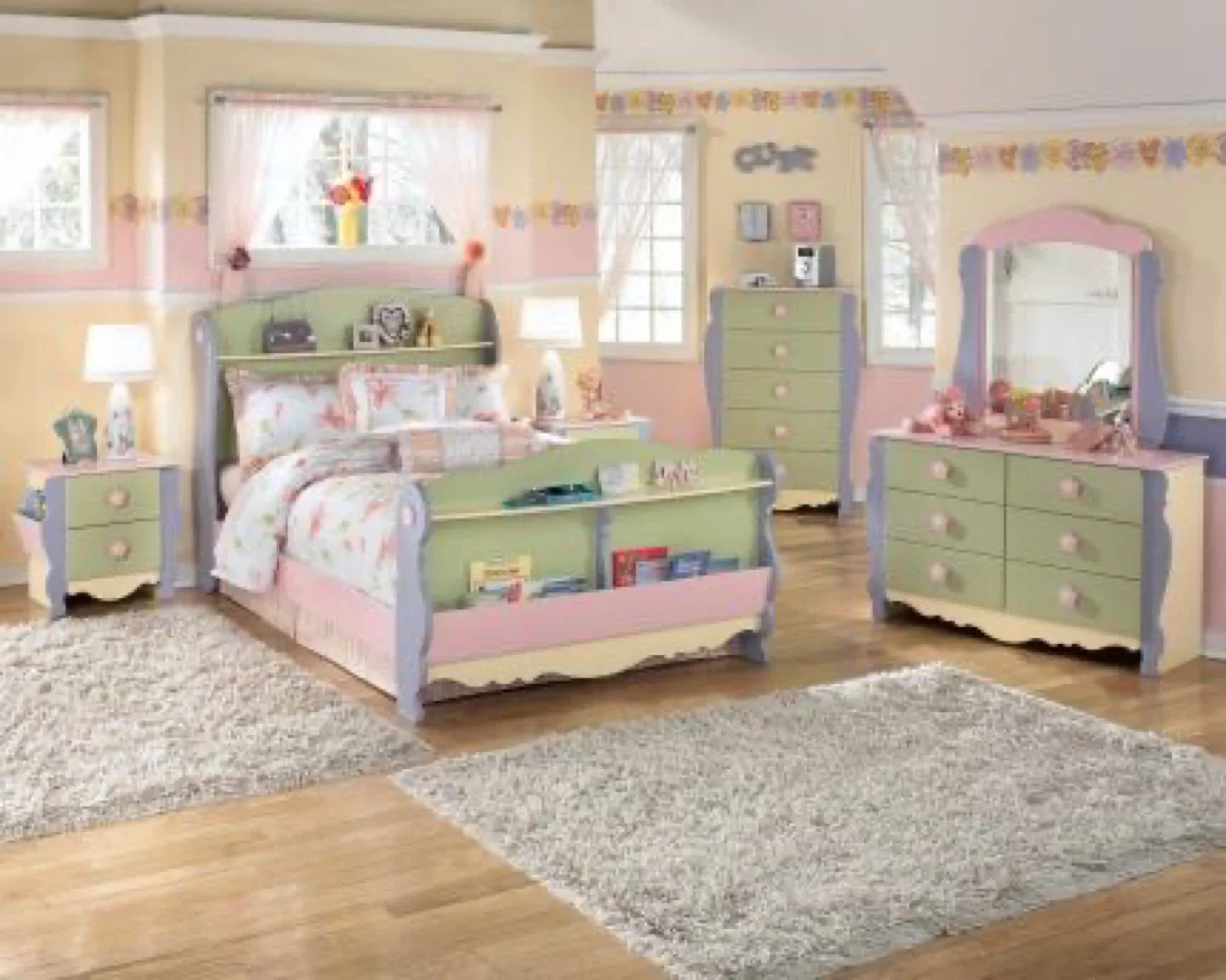 Kids Flower Bedroom Set image indicator(2)