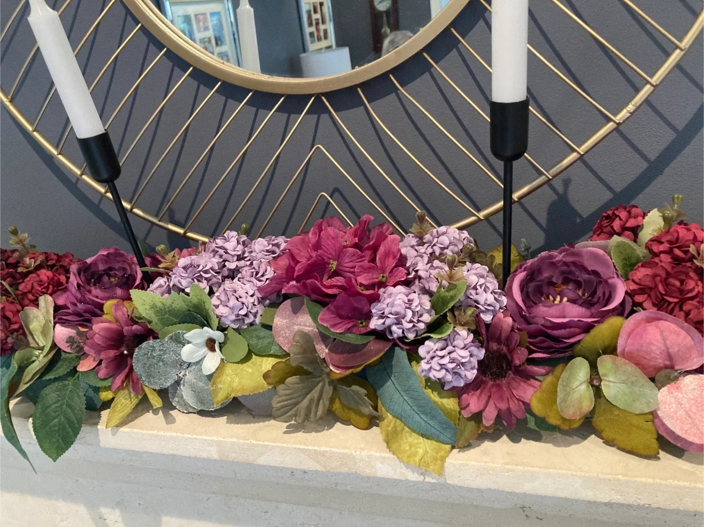 Floral Garland Mantle Decoration thumbnail