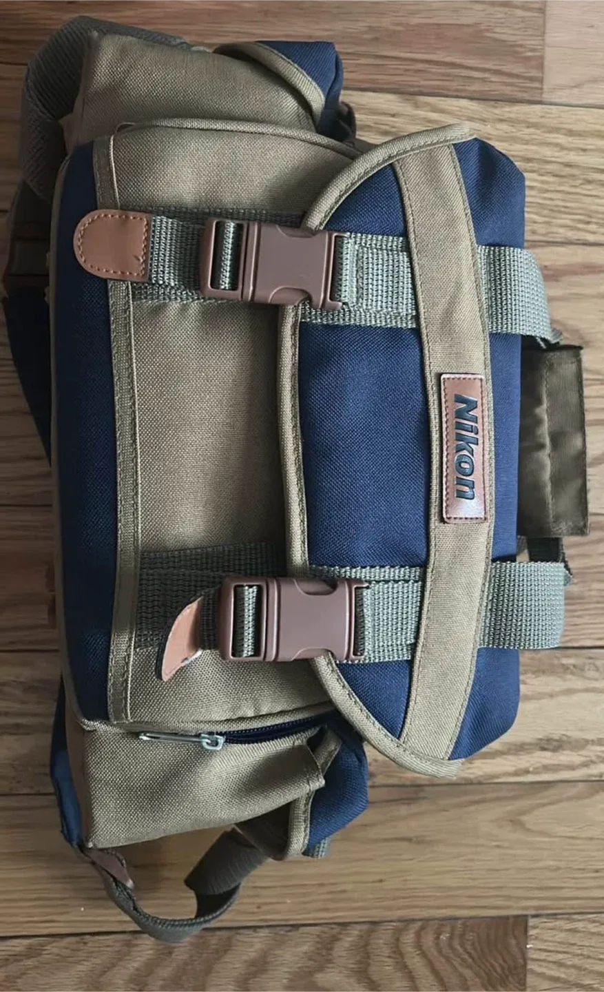 Nikon Camera Bag - Blue & Beige thumbnail