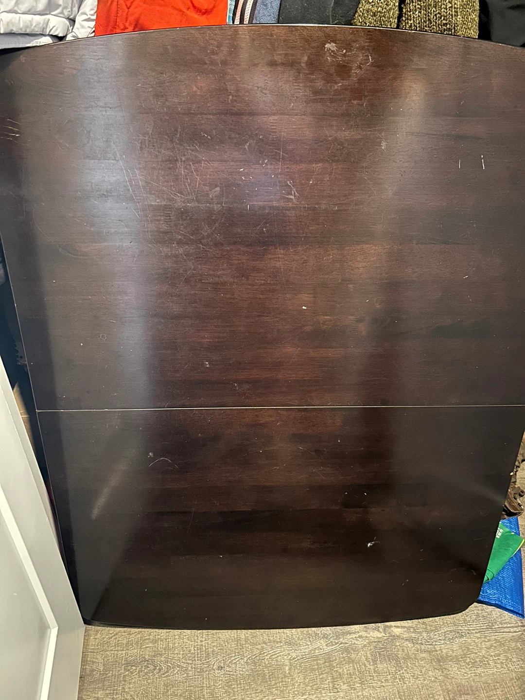 Dark brown table and 6 chairs - photo 2