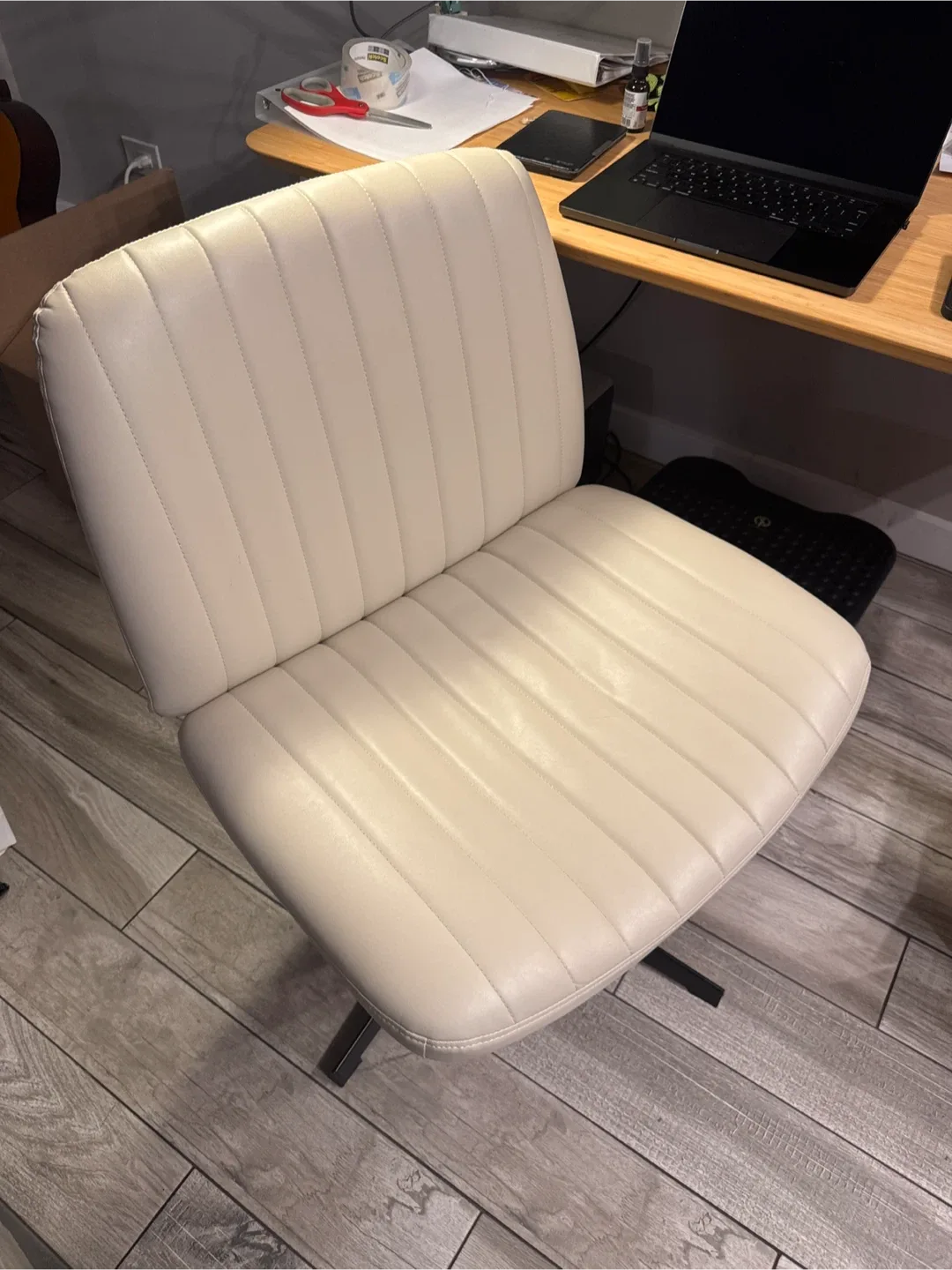 Swivel Desk Chair - Cream Color thumbnail