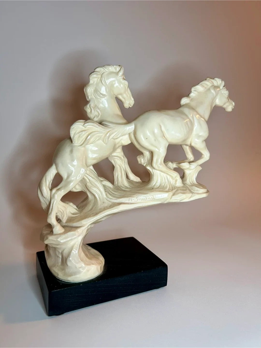 A. Santini Two Horses Sculpture image indicator(3)