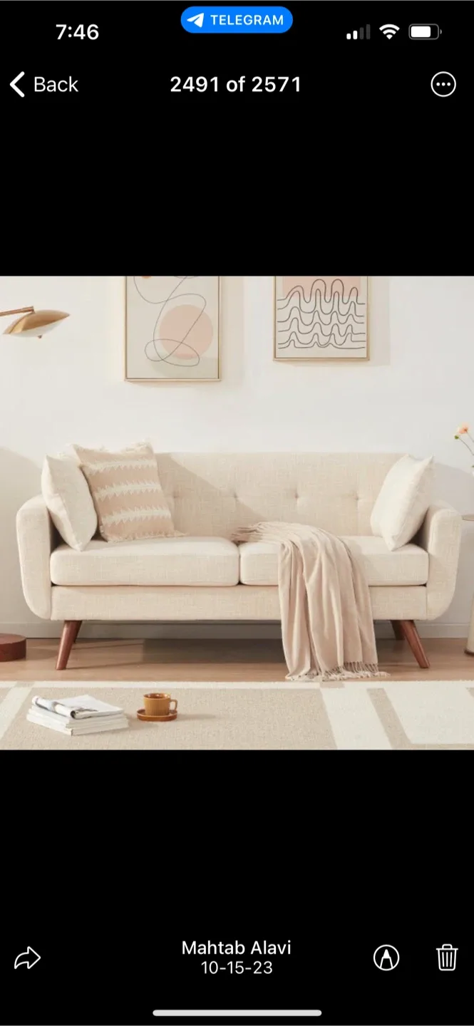 Jadier 66" Beige Loveseat Sofa by Corrigan Studio image indicator(8)