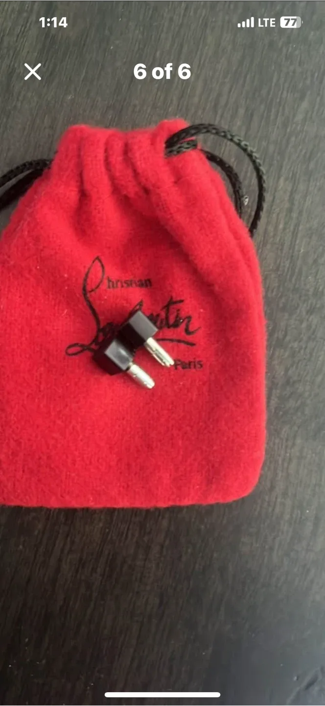 Christian Louboutin Grey Suede Heels Size 37.5 image indicator(5)