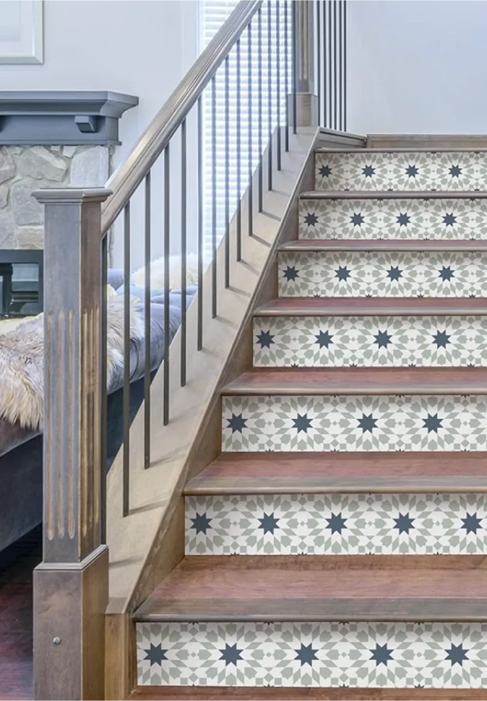 Peel and Stick Wallpaper for Stairs image indicator(2)