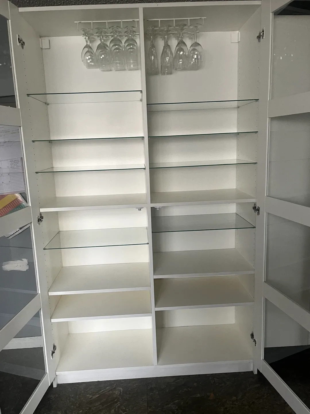 IKEA White Display Cabinet with Glass Doors image indicator(3)