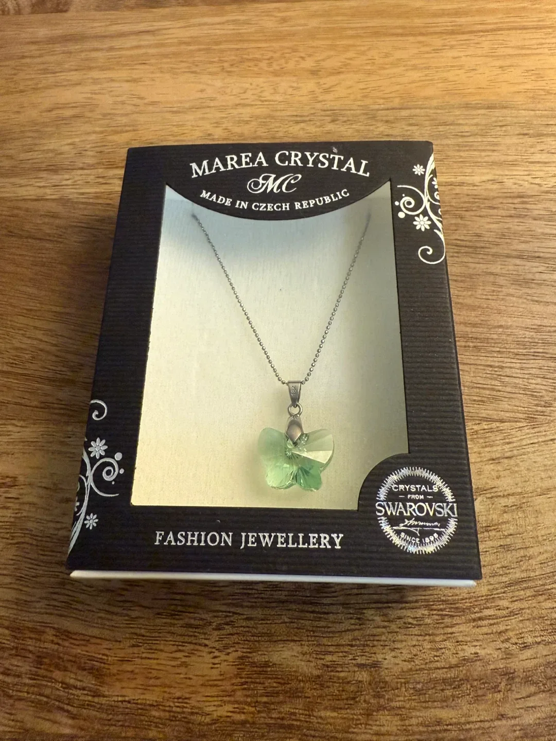 Marea Crystal Butterfly Necklace - Made in Czech Republic thumbnail