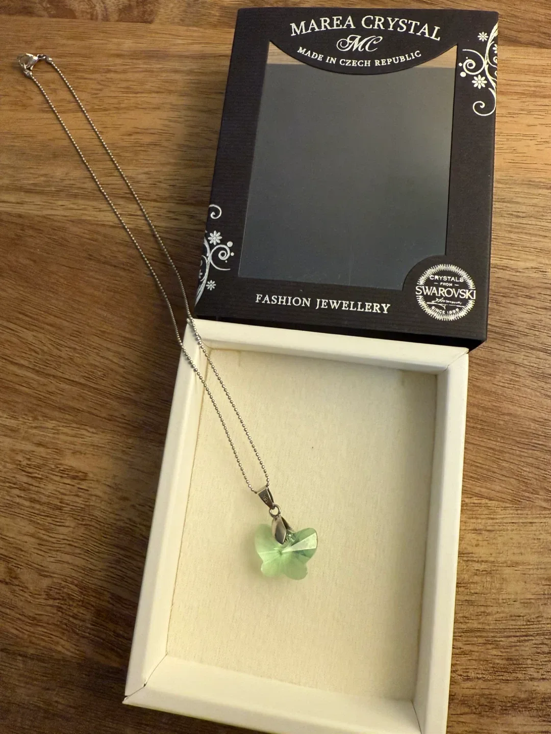 Marea Crystal Butterfly Necklace - Made in Czech Republic image indicator(3)