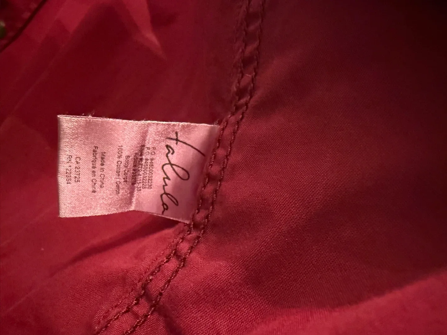 Talula Red Hooded Jacket - Size Small image indicator(2)