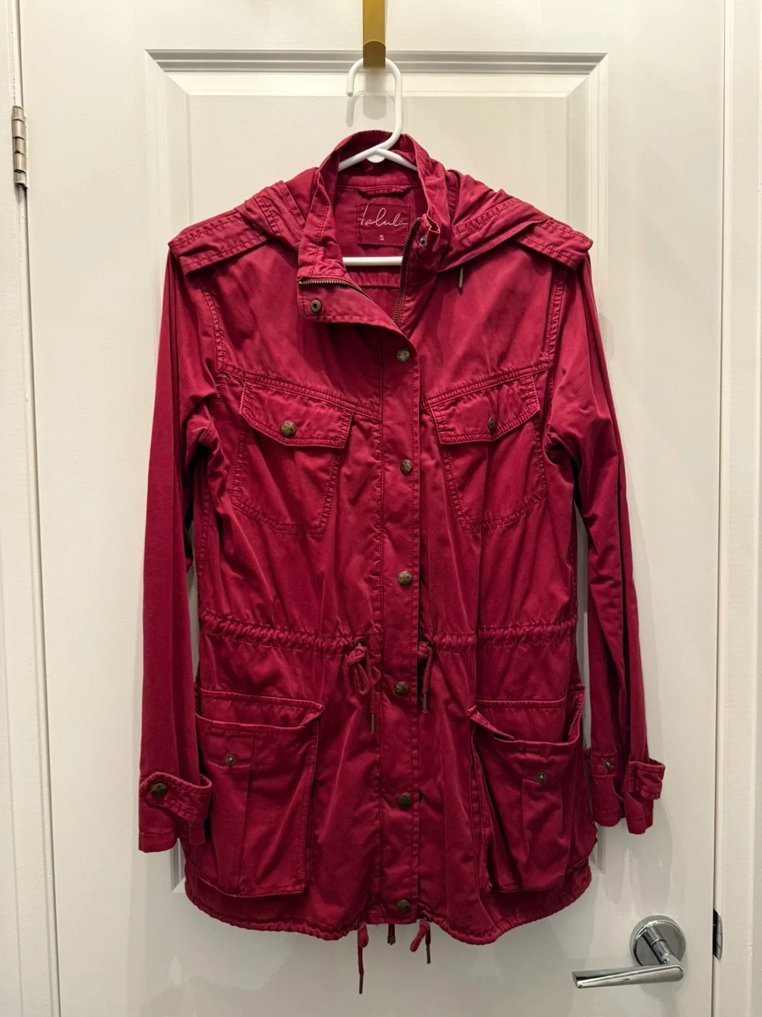Talula Red Hooded Jacket - Size Small image indicator(4)