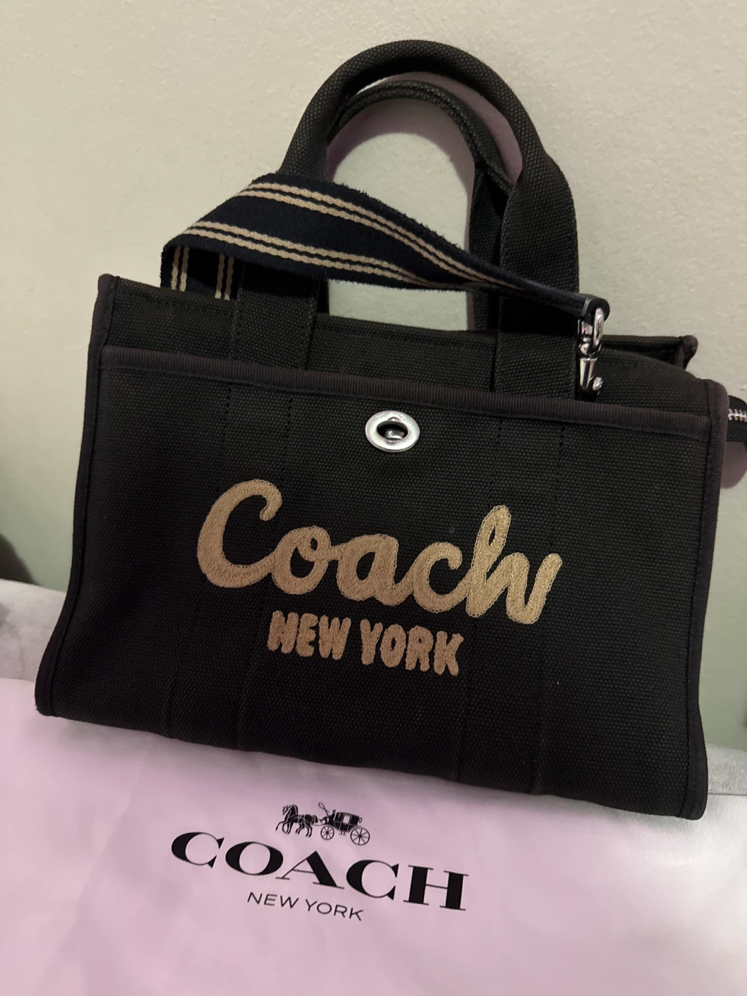 Coach New York Black Tote Bag