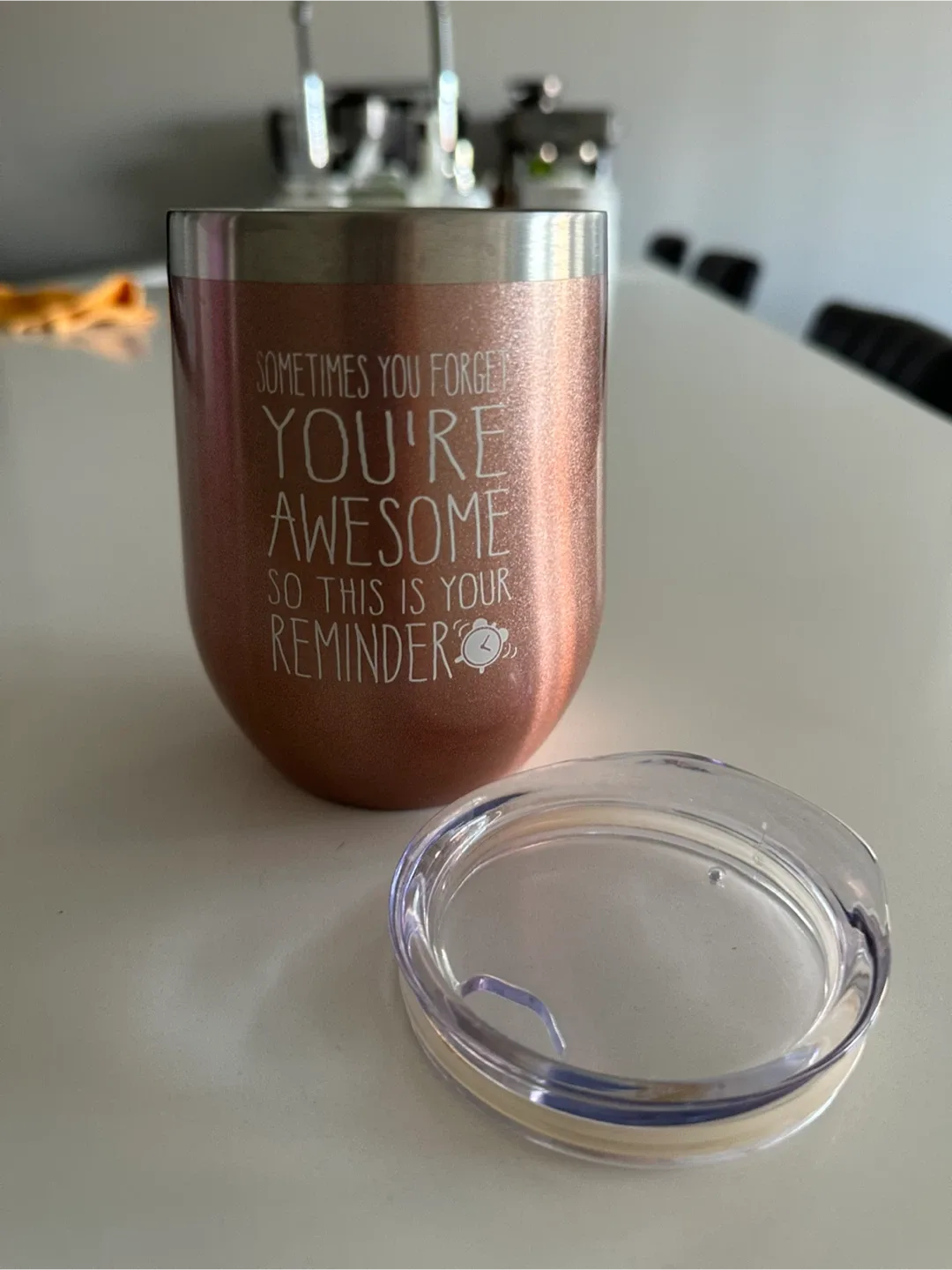 🧡Rose Gold Reminder Wine Tumbler image indicator(7)