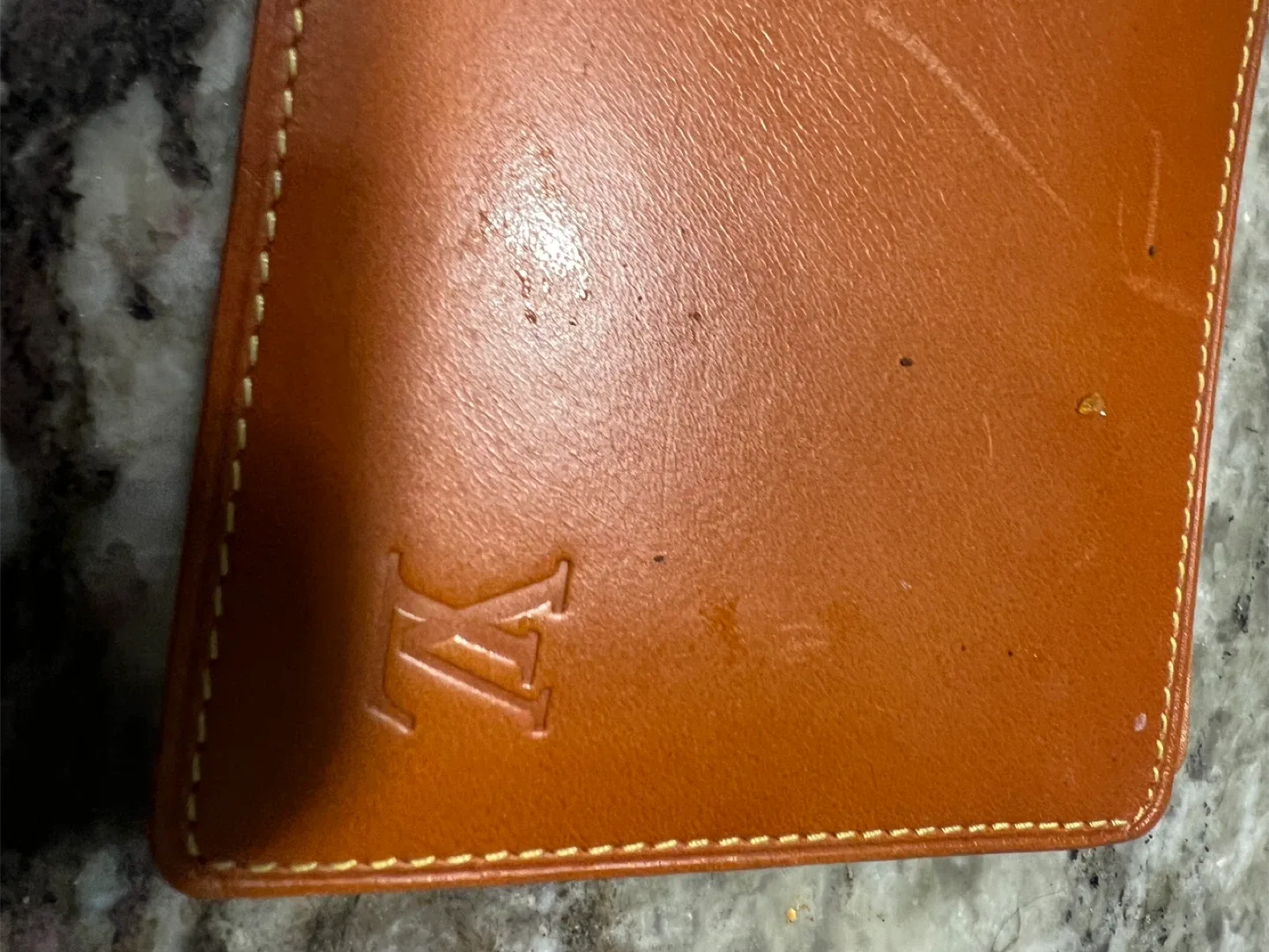 Louis Vuitton Brown Leather Wallet thumbnail