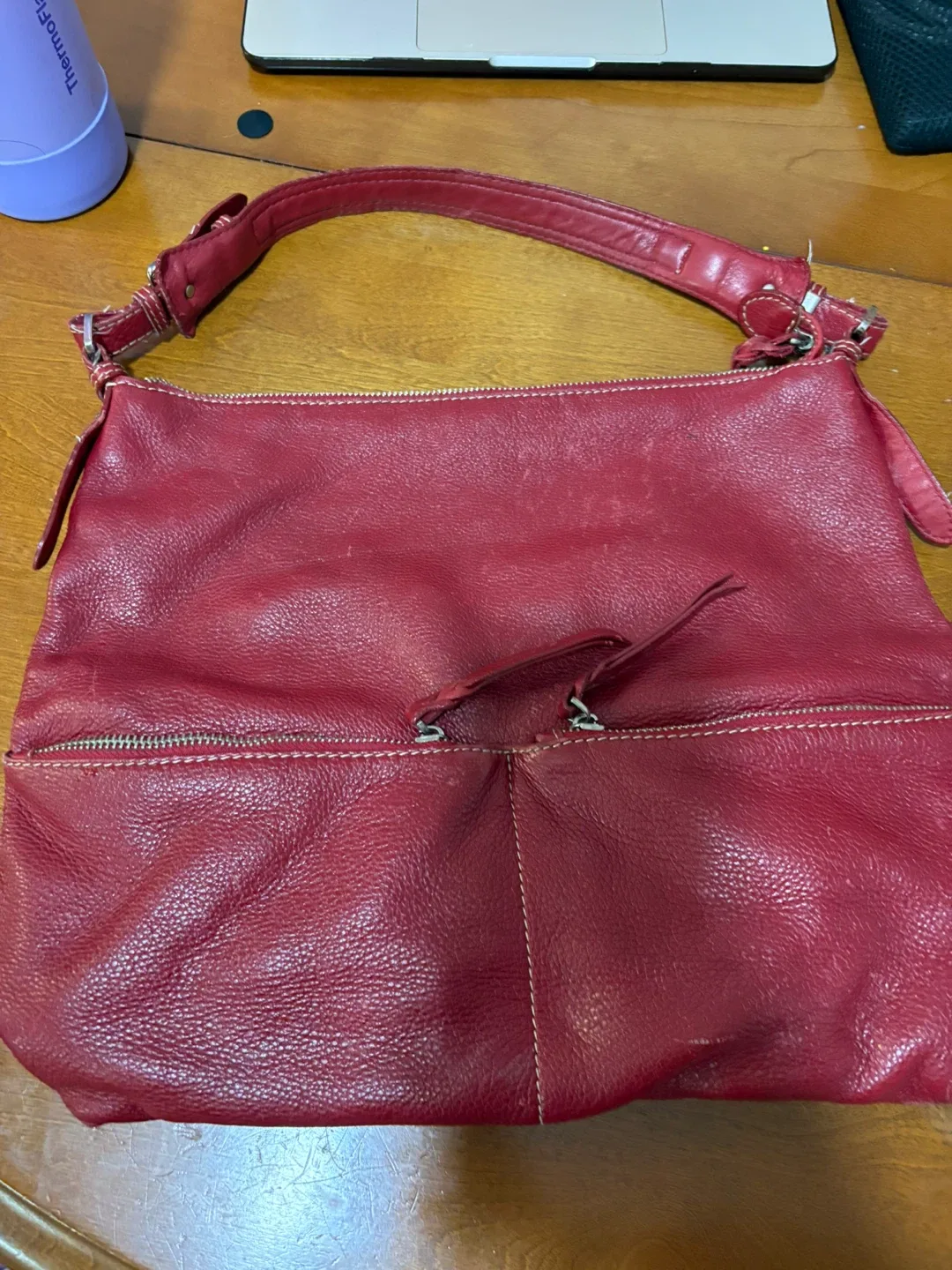 [DANIER] Red Leather Shoulder Bag thumbnail