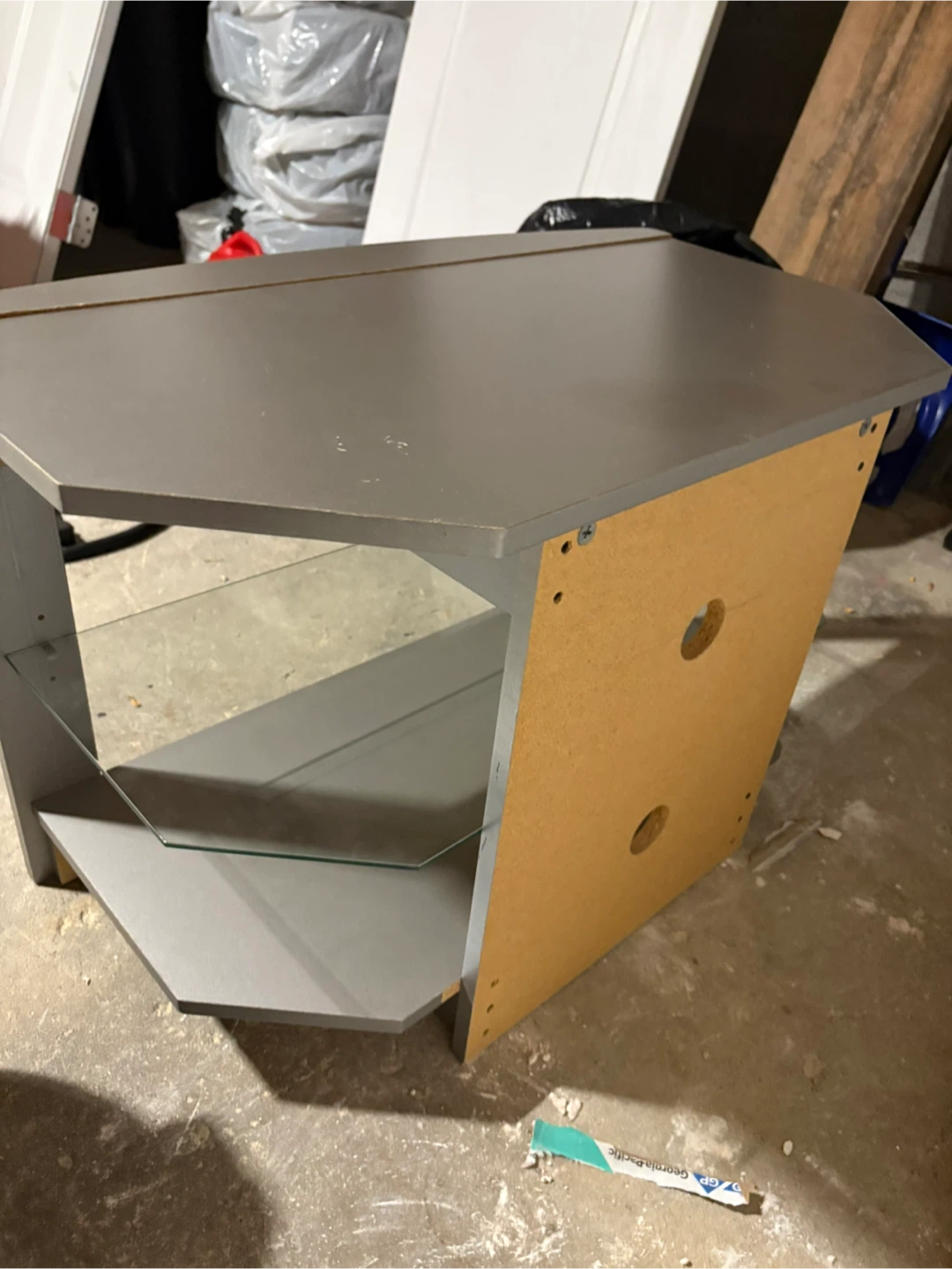 Grey Corner TV Stand - photo 2