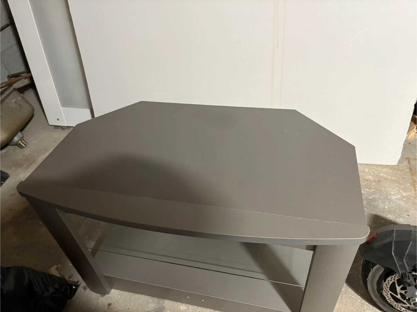 Grey Corner TV Stand - photo 3