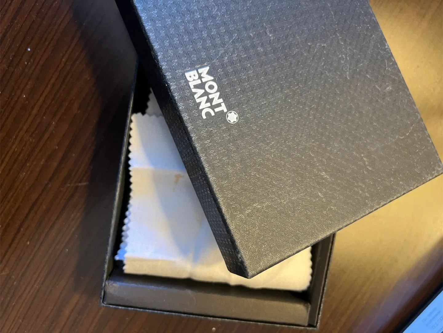 Montblanc Black Leather Wallet with Box thumbnail