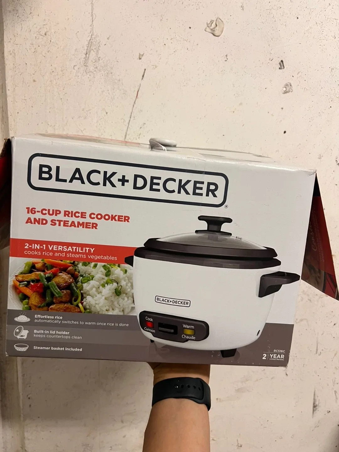 Black+Decker 16-Cup Rice Cooker and Steamer thumbnail