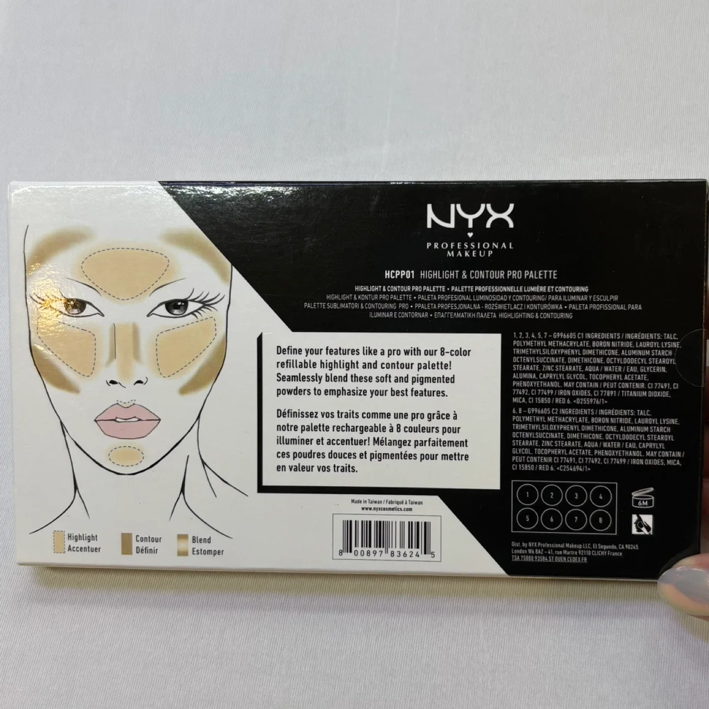NYX Professional Makeup Highlight & Contour Pro Palette image indicator(2)