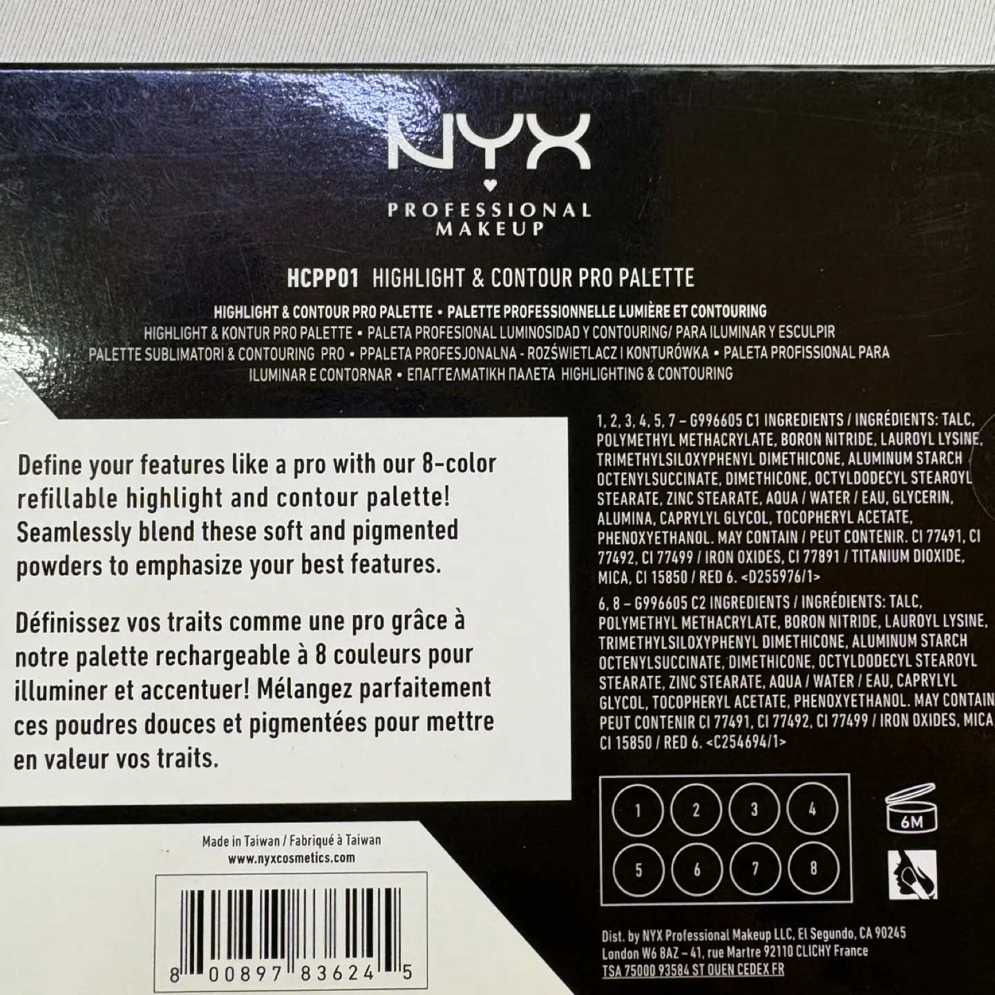 NYX Professional Makeup Highlight & Contour Pro Palette image indicator(4)