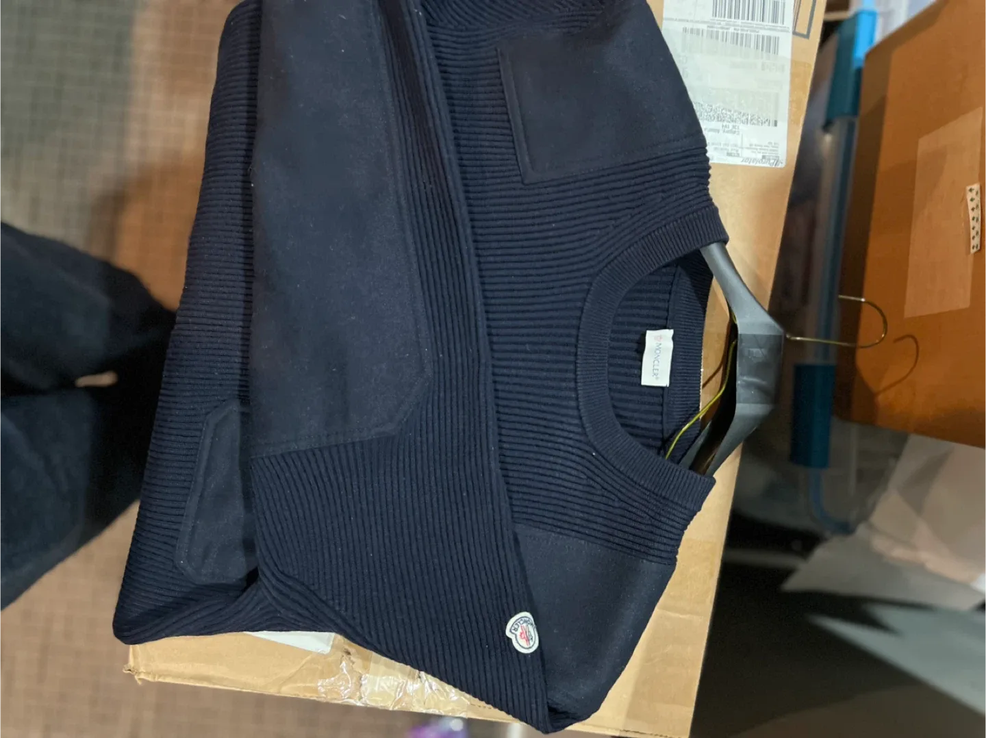 Moncler Navy Knit Sweater image indicator(3)