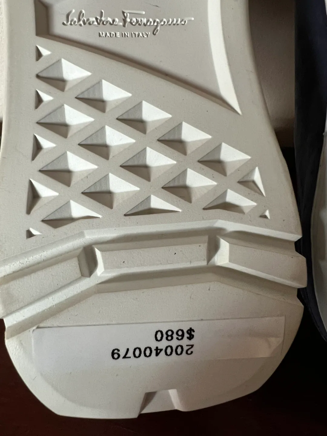 Salvatore Ferragamo Navy Blue Sneakers image indicator(5)