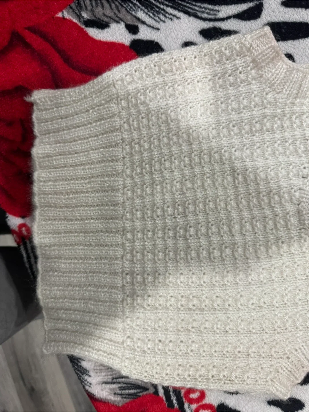 Cream Knit Sleeveless Top 🧡 image indicator(7)