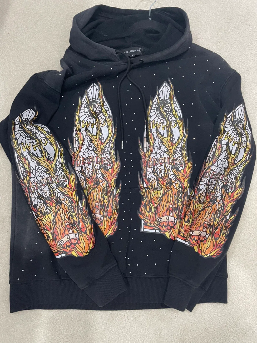 Who Decides War Hoodie - Size L thumbnail