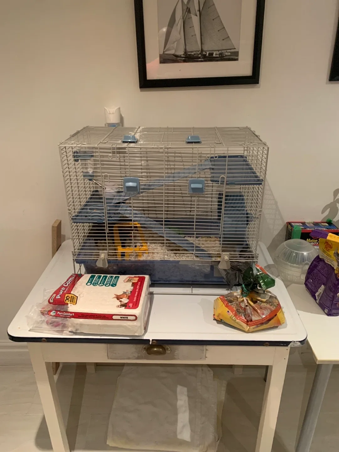 Hamster cage with accessories thumbnail
