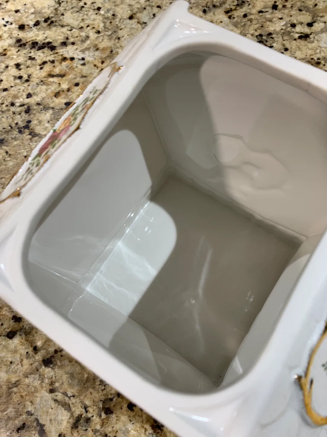 Vintage Floral House Cookie Jar with Bird image indicator(8)