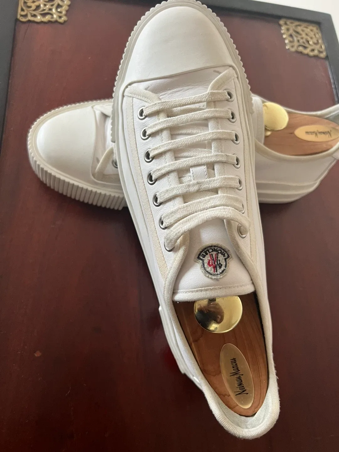 Moncler Vulcanized Project Sneakers - White, Size 9.0 image indicator(5)